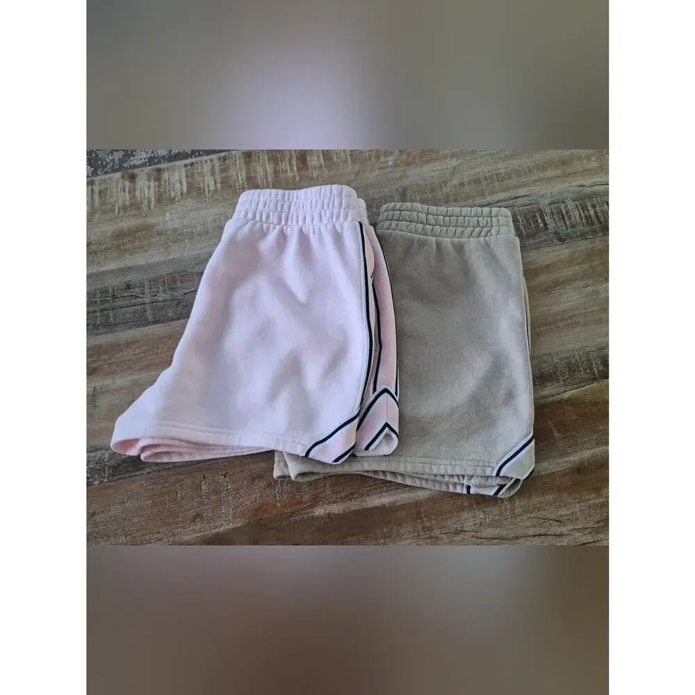 Bundle Of 2 Champion Women Teens Blush Pink Terry Athletic Shorts  XL/16